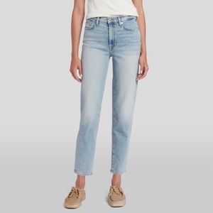 7 for All Mankind Ankle Straight Jeans - light wash - Raw Hem - size 28